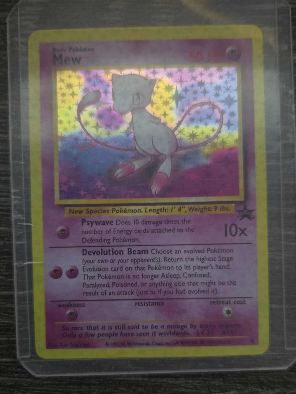 Mew Holographic Proxy Pokémon Card